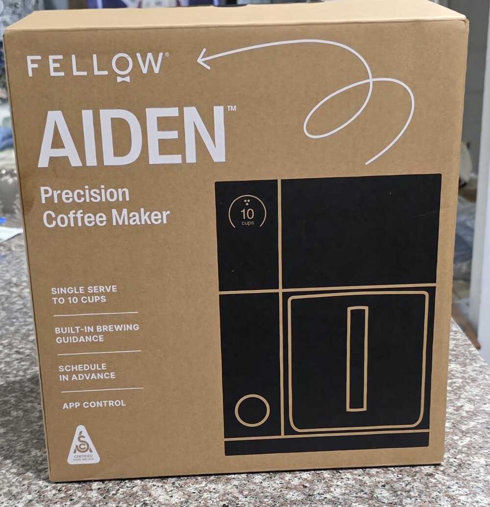 Fellow Aiden Precision Coffee Maker 10 Cup Matte Black Open Box